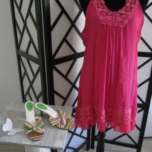 Urban Mango - SzXL - fuschia pink sleeveless dress